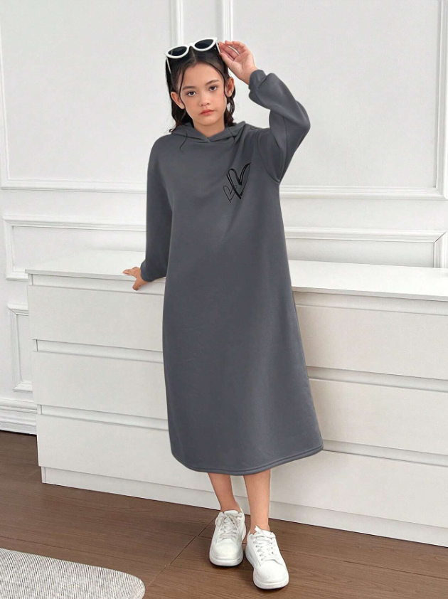 GIRLs Sweater Hoodie Dress