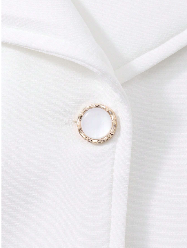 Girly Pearly Jacket and Skirt Suit