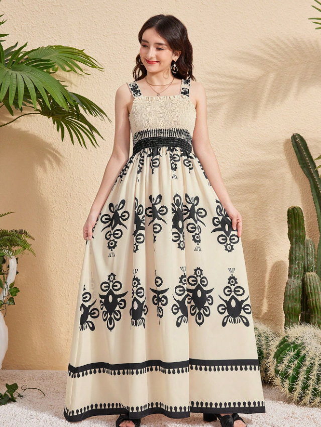 Indian Motif Printed Dress