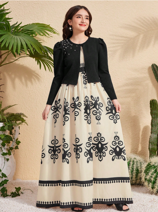 Indian Motif Printed Dress