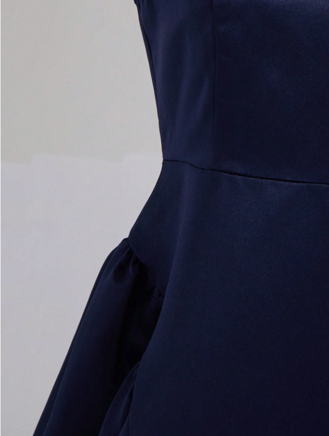 Pearly Satin Detailed Dress