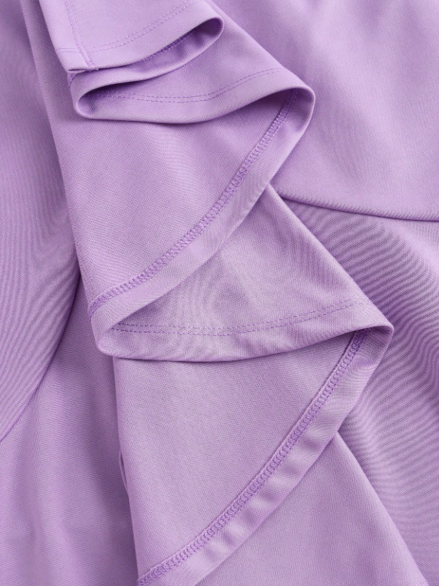 Gathered Ruffle Dress