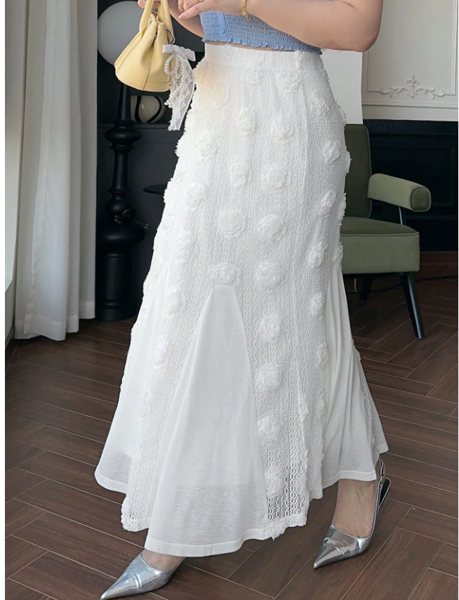 Flower Detailing Skirt