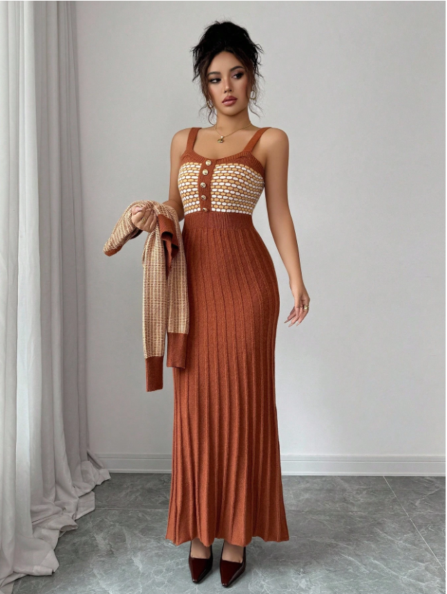 Intricately Fashioned Knit Suit