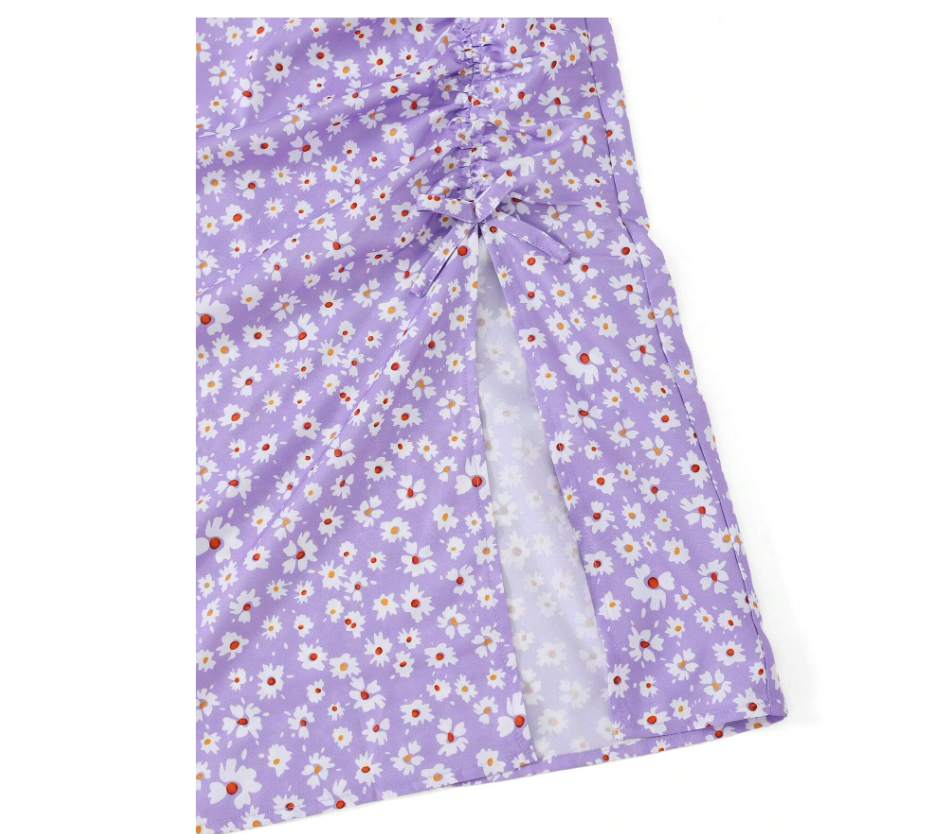 Pleasantly Floral Midi Skirt (Plus Size)