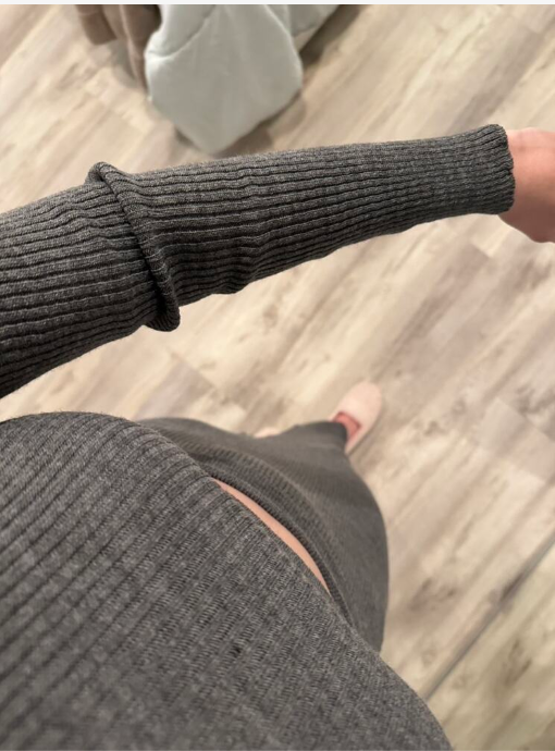 High Style Sweater Top and Skirt