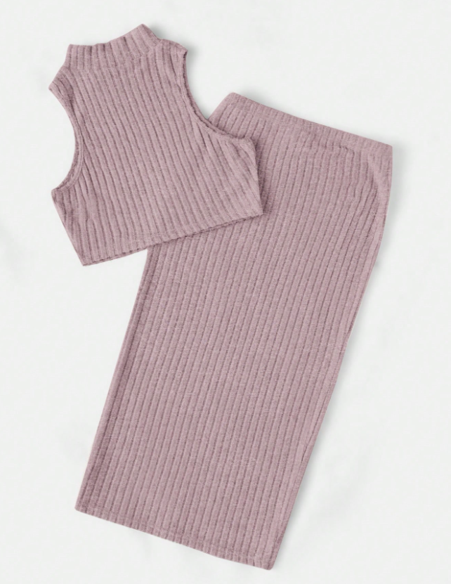 Knitted Top & Skirt OOTD