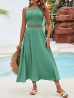 Flowy Springtime Skirt and TieBack Top