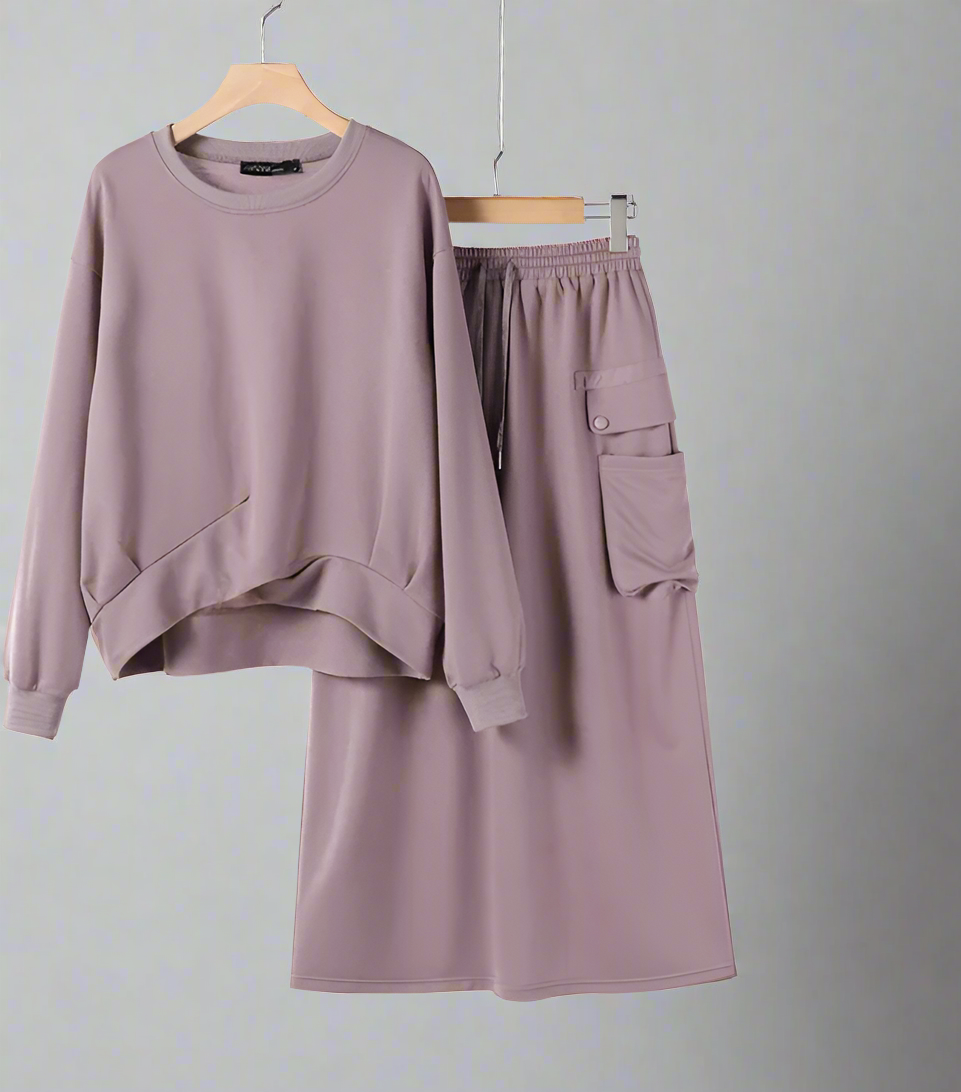 Sweater Top and Cozy Skirt