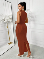 Into Sleek Stripes Top and Bottom