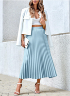 Sophistication via Colorful Pleats
