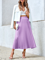Sophistication via Colorful Pleats