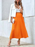 Sophistication via Colorful Pleats