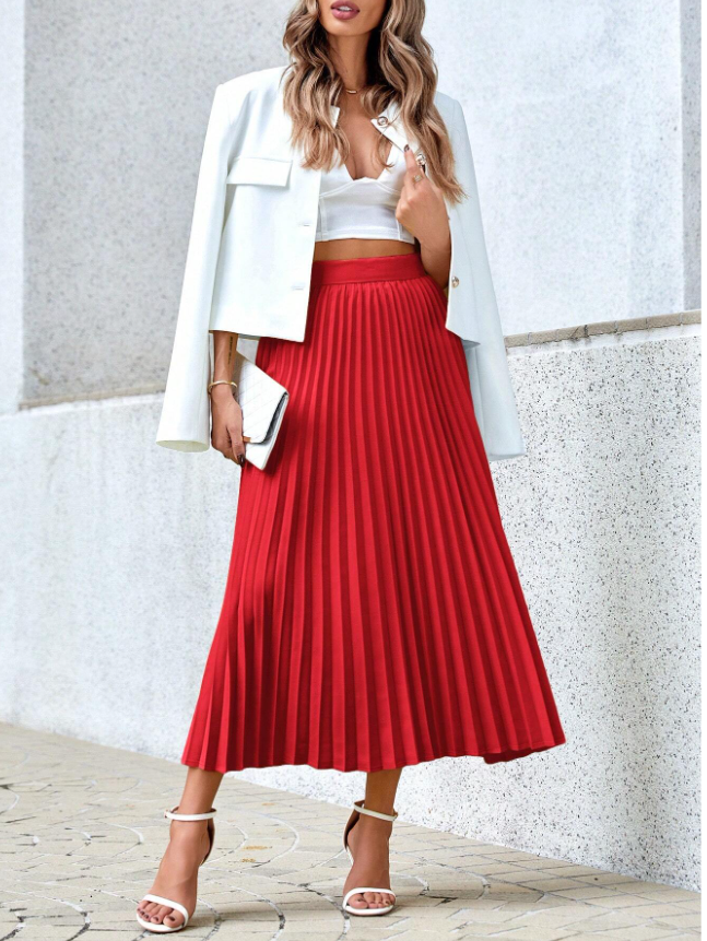 Sophistication via Colorful Pleats