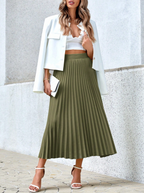 Sophistication via Colorful Pleats