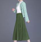 Sophistication via Colorful Pleats