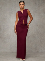 Sleek & Sophisticated Vest Top and Skirt