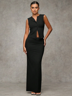 Sleek & Sophisticated Vest Top and Skirt