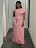 Plush Top & Skirt OOTD PLUS