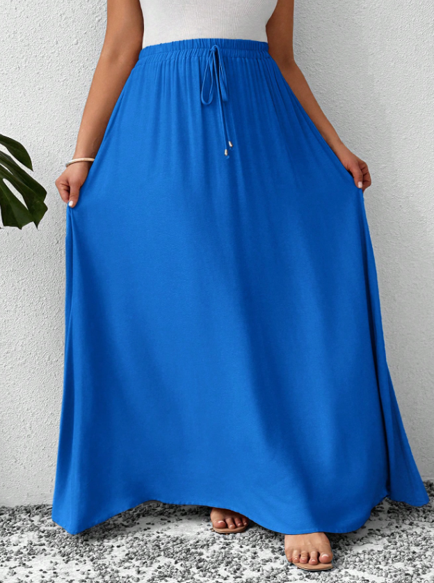 Jewel Color Tone Skirt PLUS