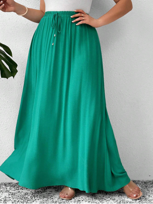 Jewel Color Tone Skirt PLUS