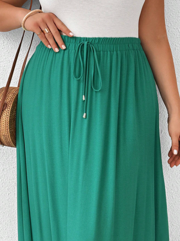 Jewel Color Tone Skirt PLUS