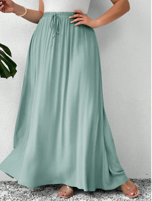 Jewel Color Tone Skirt PLUS