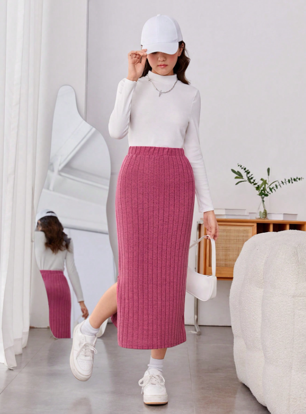 Basic Slim Stretch Skirt GIRLS