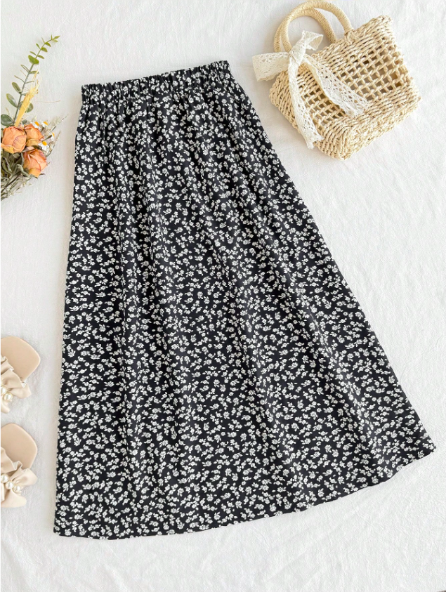 Light Flowy Floral Skirt GIRLS