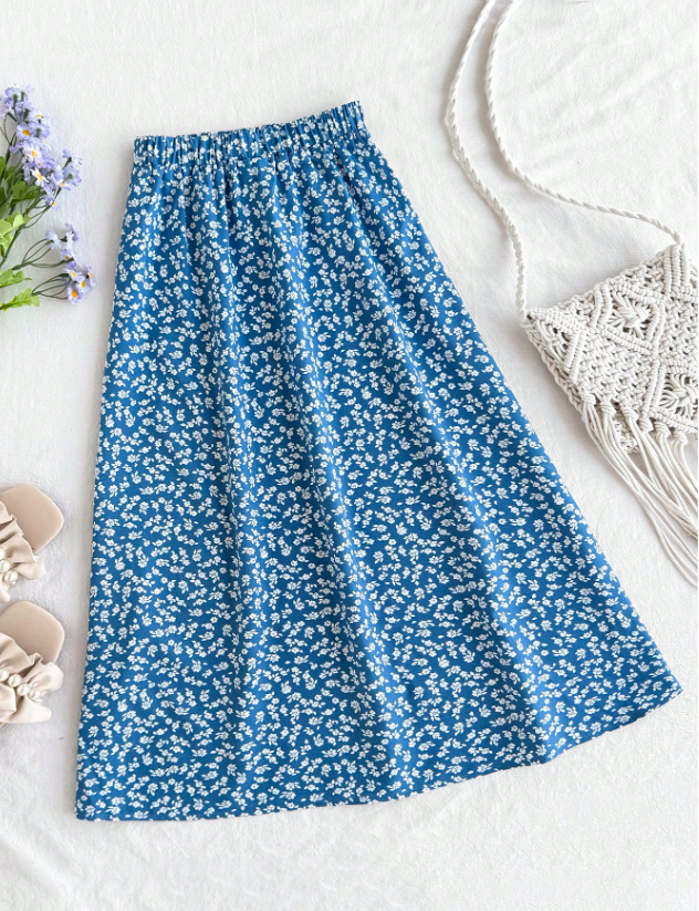 Light Flowy Floral Skirt GIRLS