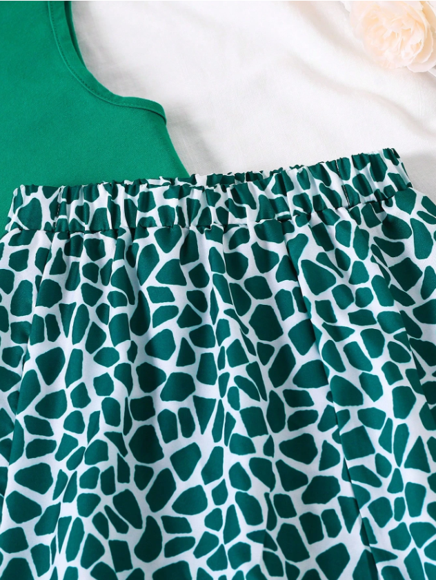 Lots of Pretty Prints Skirt & Basic Top