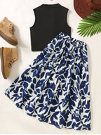 Lots of Pretty Prints Skirt & Basic Top