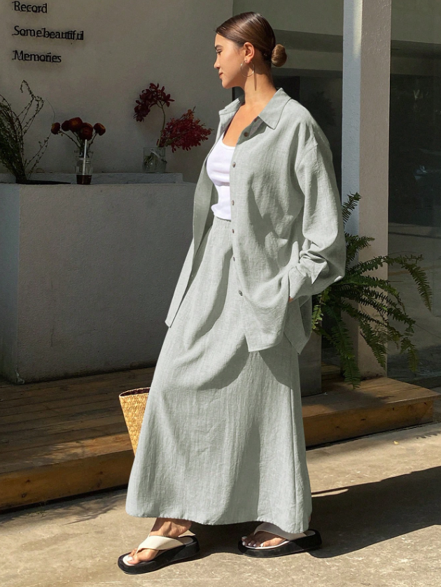 Long Sleeve Lounging in Linen