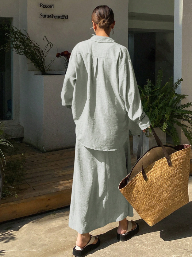 Long Sleeve Lounging in Linen