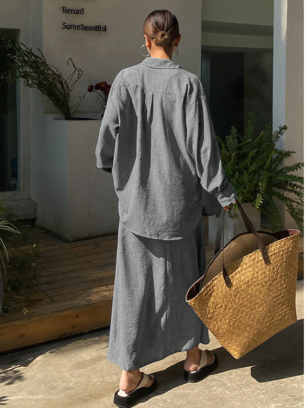 Long Sleeve Lounging in Linen