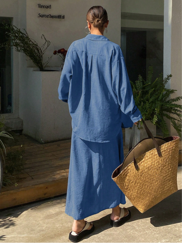 Long Sleeve Lounging in Linen