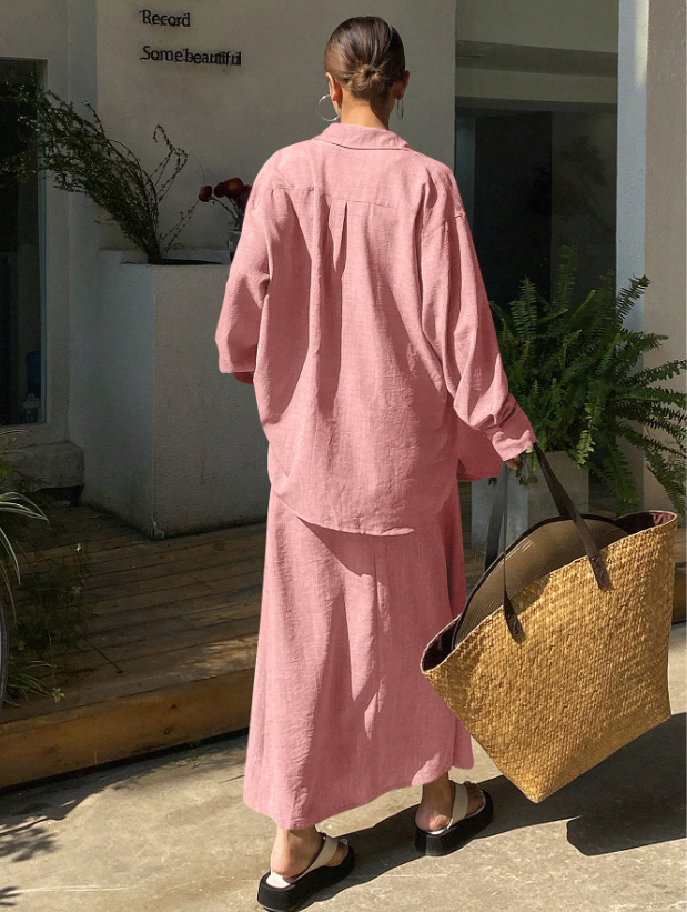 Long Sleeve Lounging in Linen