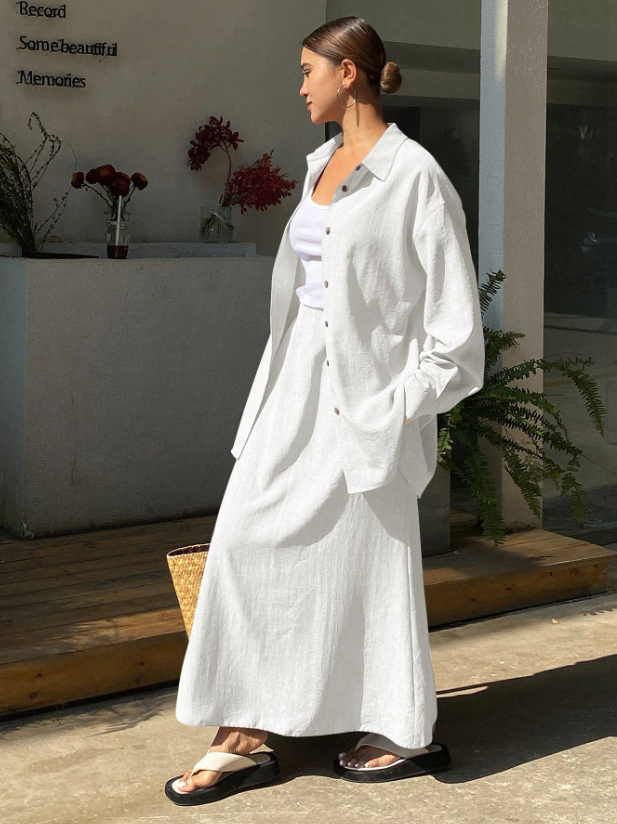Long Sleeve Lounging in Linen