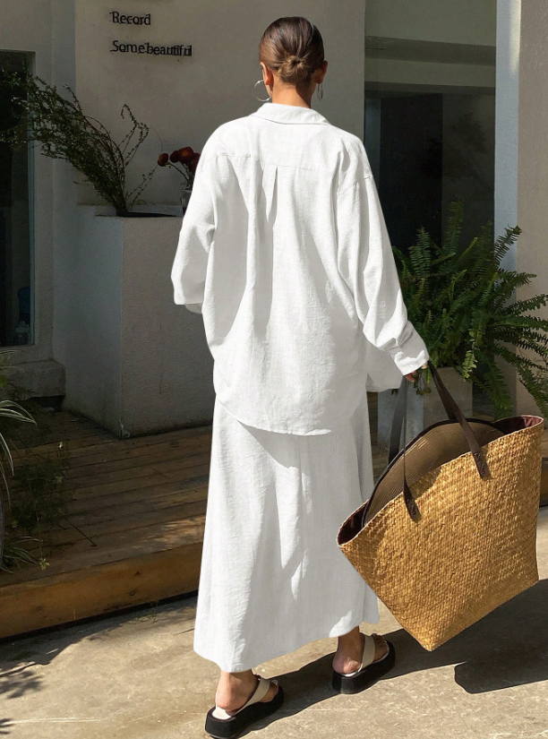 Long Sleeve Lounging in Linen