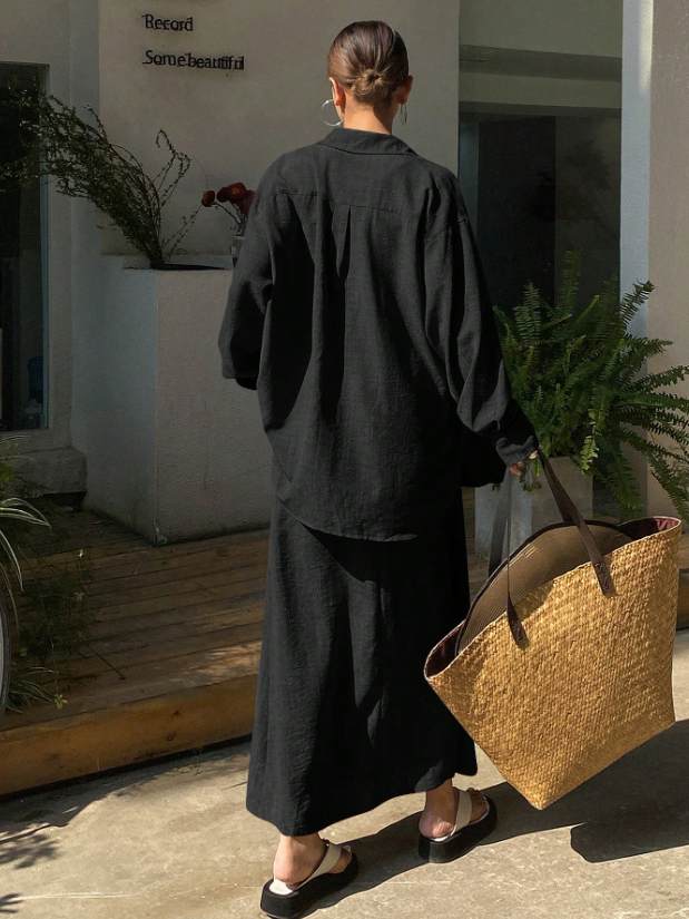 Long Sleeve Lounging in Linen