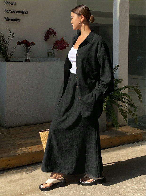Long Sleeve Lounging in Linen