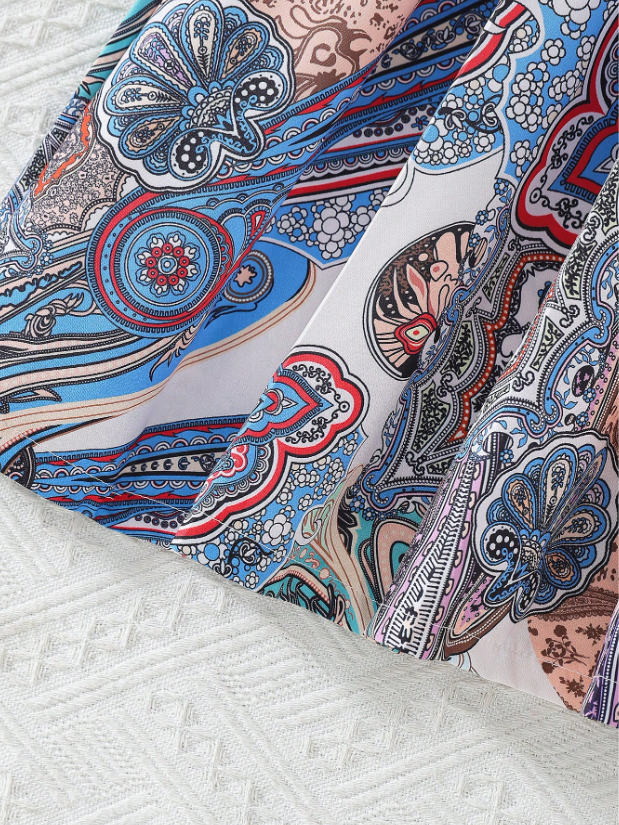 Paisley Short Sleeve Dress GIRLS