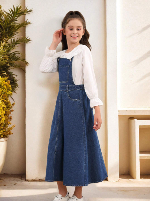 Stylish Long Denim OOTD