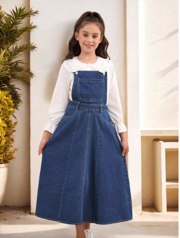 Stylish Long Denim OOTD