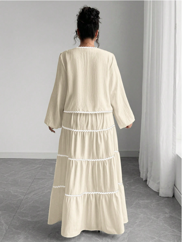 Woven Long Sleeve & Skirt PLUS