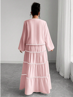 Woven Long Sleeve & Skirt PLUS