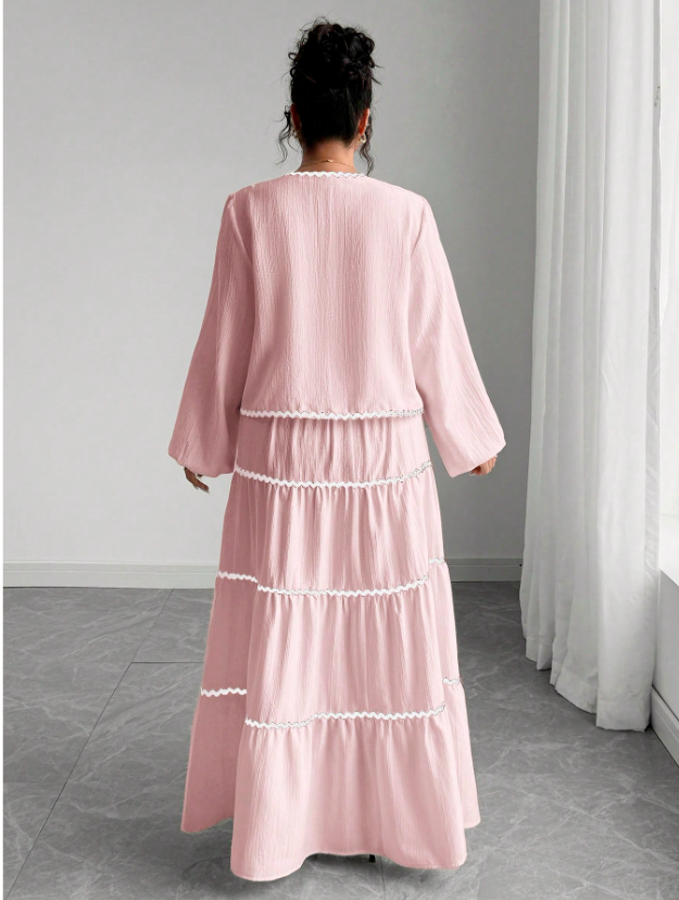 Woven Long Sleeve & Skirt PLUS