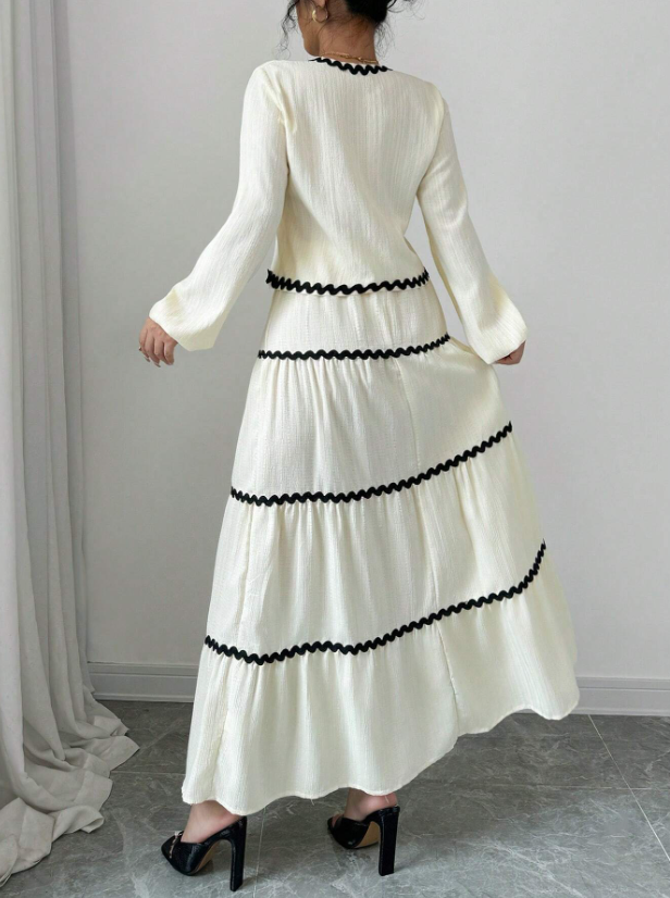 Woven Long Sleeve & Skirt OOTD