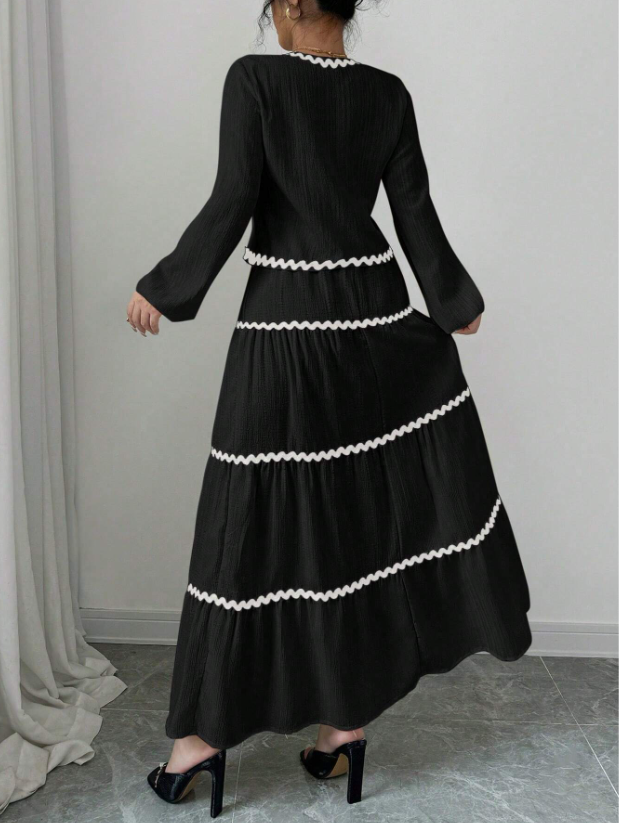 Woven Long Sleeve & Skirt OOTD