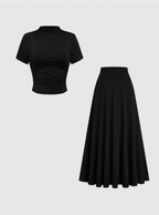 Sleek and Sophisticated Black 2Pc